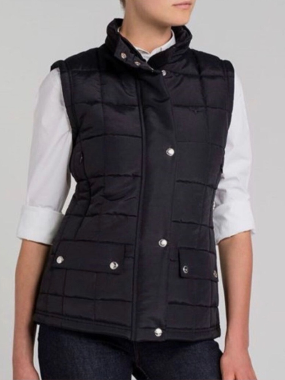NWT R.M. Williams Black Wilpena Creek Full Zip Quilted Puffer Vest Women's 8